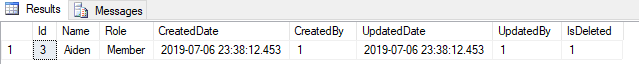 how to create a table (Insert and Update and Delete) in SQL