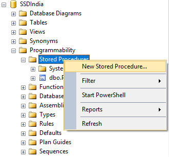 How to create Stored Procedure in SQL