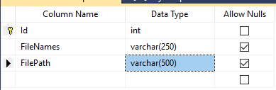 FileUpload and save file into Database in asp.net using C#